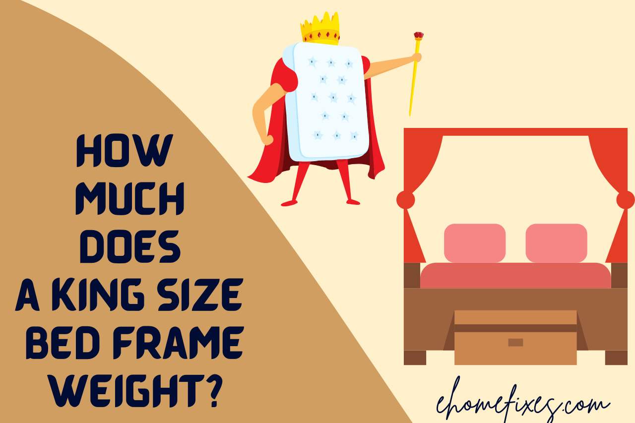 how much does a king size bed frame weight