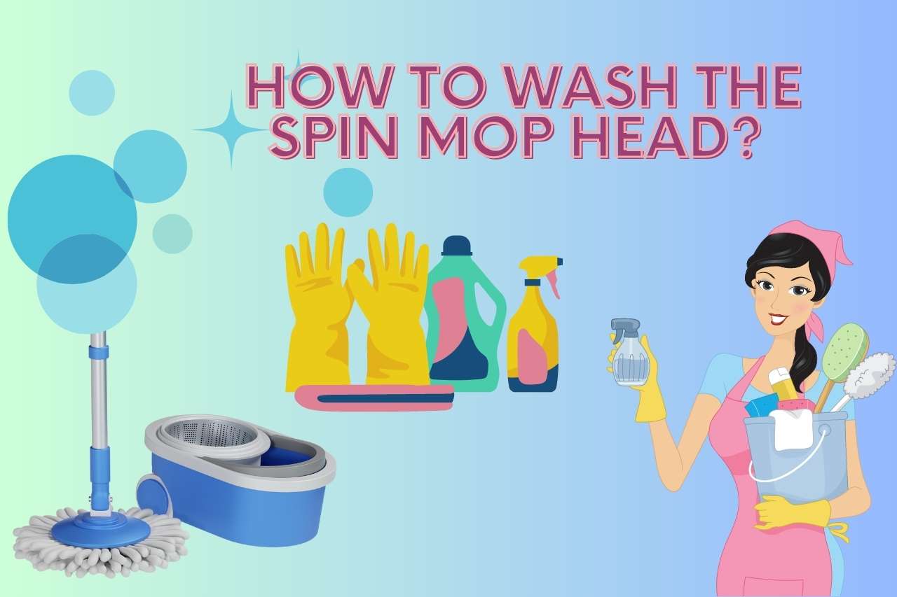 how to wash the spin mop head