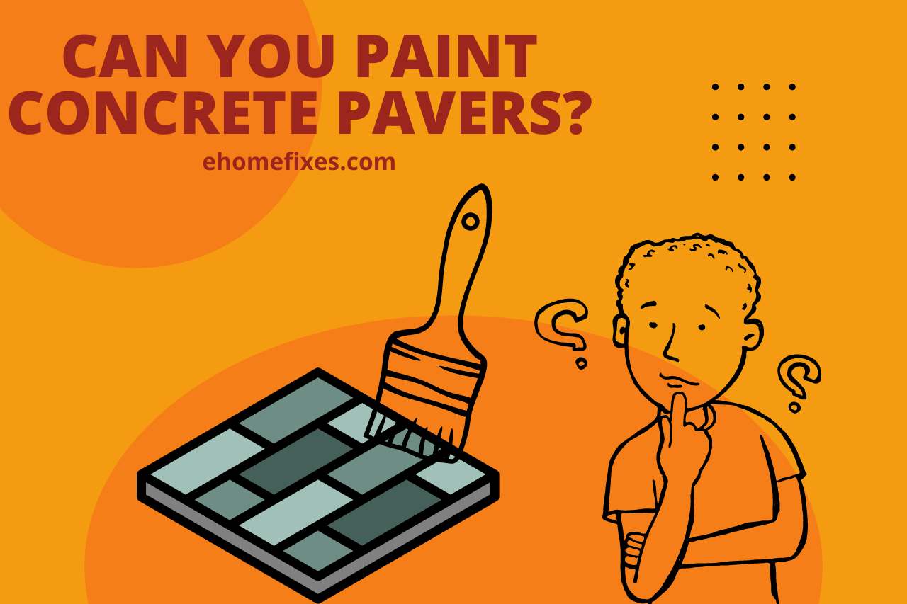 can you paint concrete pavers