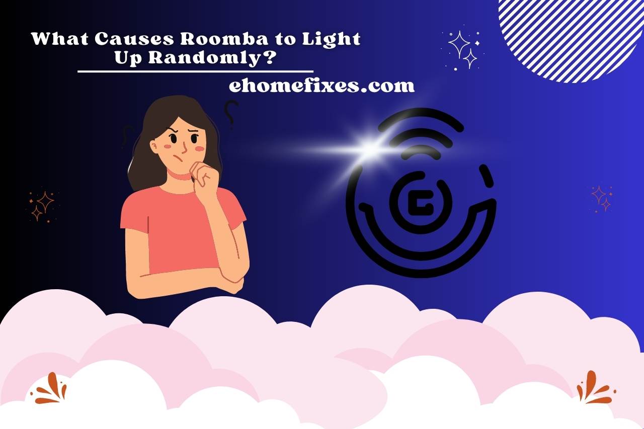 What causes Roomba to light up randomly