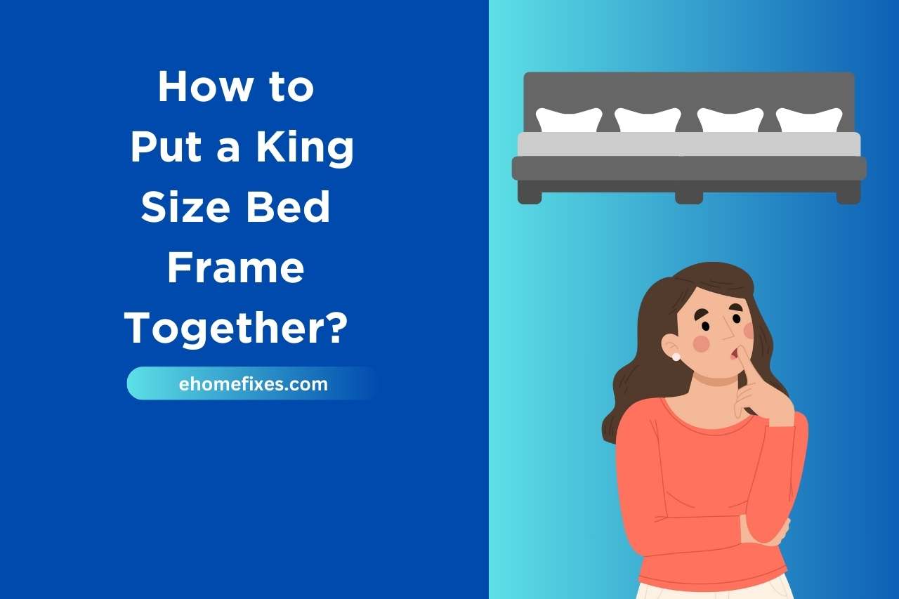 how to put a king size bed frame together